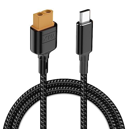 Poyiccot XT60 USB-C 変換ケーブル、PD 100W タイプ-C to XT60 メ...