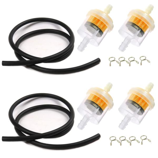 YFFSFDC 燃料フィルター 燃料ホース バンド セット 汎用 ガソリンフィルター クリーナー オ...