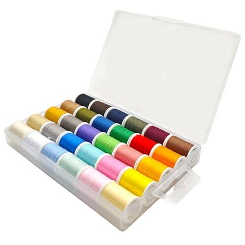 KKLM ミシン糸 手縫い系 電動ミシン 30色セット 45ｍ巻 50番 家庭用ミシン兼用手縫い糸 ...