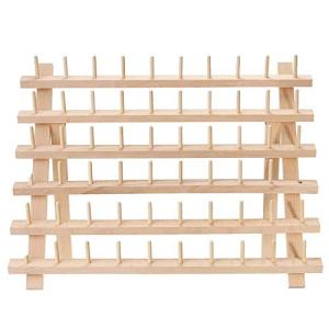 morytrade 糸巻ラック ミシン糸 刺繍糸 糸立て 台 木製 収納 スタンド