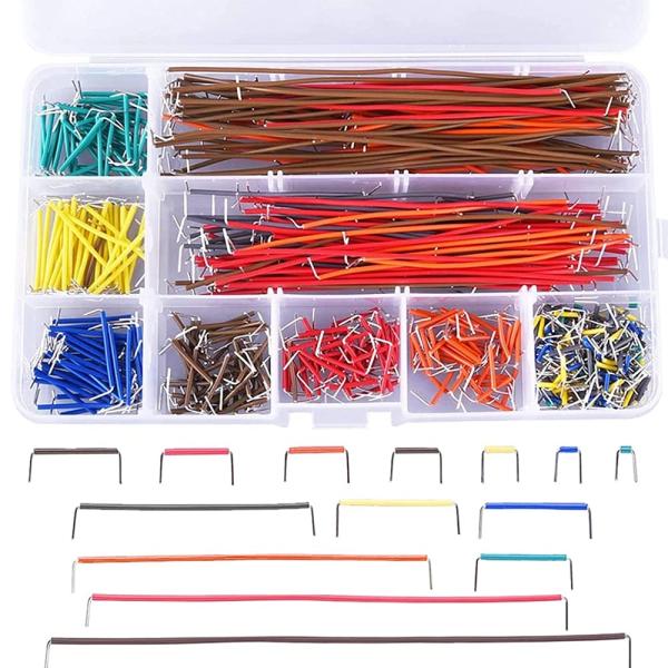 PENGLIN 840点 ブレッドボード 14サイズ フレキシブル ジャンパー線 ジャンパーワイヤー...