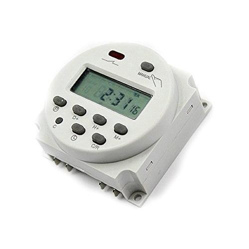 小型・軽量 プログラム タイマースイッチ リレー付（DC12V ファストン端子付ケーブル 4本付属 ...