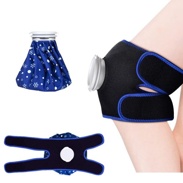 アイシングサポーター スポーツ用 アイスバッグサポーター 膝用 固定用サポーター アイシングセット ...
