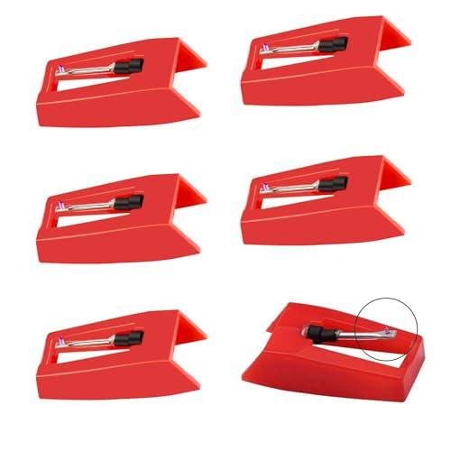 LOYELEY LP レコード針 交換針 レコードプレーヤー針 6個セット 錐形 蓄音機 交換部品 ...