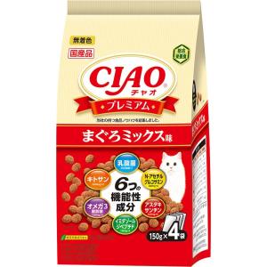 チャオ CIAO プレミアム まぐろミックス味 150g×4袋 猫用 ドライフード