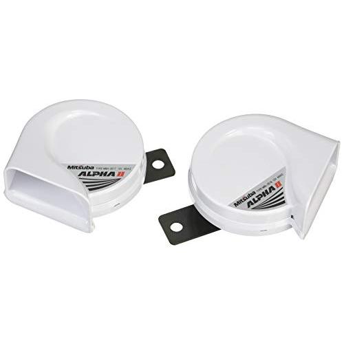 MITSUBAミツバサンコーワ アルファーIIホワイト  クラクション  ホーン MBW-2E17W