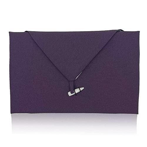 福正堂 台付 折り ふくさ 慶弔両用 京都製作 袱紗 結婚式 祝儀袋 紫 男女兼用 FDA003 東...