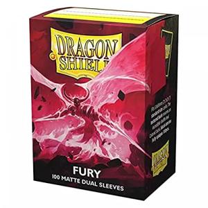 ドラゴンシールドDragon Shield マットデュアルスリーブ 標準サイズ フューリー 100枚 AT-15055｜solvertex