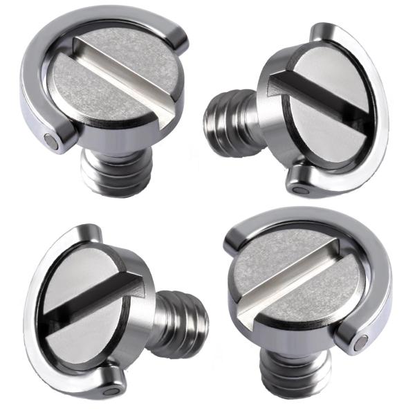 サムコス 1/4インチネジ カメラ固定ネジ Dリング付き カメラネジアダプターセット 連結ネジ 固定...