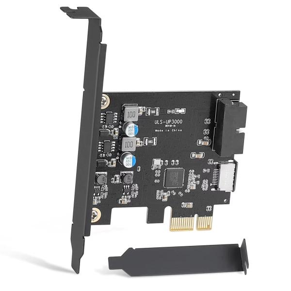 PCIe x1 から 19 ピン USB 3.0 ヘッダーおよびタイプ E A キー カード、USB...
