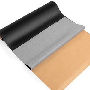 Wahuu貼るレザー合皮生地 レザーシール フェイクレザー生地 ソファー補修シール 防水 柔らかめ 接着性 耐久 張替え DIY黒 138cm