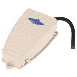 AC 380V DC 220Vペダルフットスイッチ EKW-5A-B SPDTアルミニウムハウジングケーブル付きノーマルオープンモメンタリフット