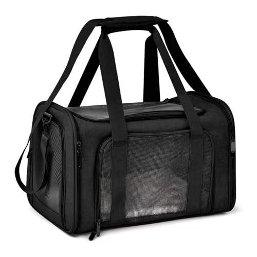 BTtime ペットキャリーバッグ 猫用キャリングバッグ 折りたたみ式 ペットキャリー 中・大型猫用...