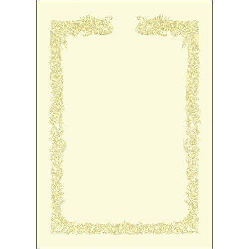 ササガワSasagawa 賞状用紙 タカ印 OA対応 横書き用 クリーム A4 100枚 10-14...