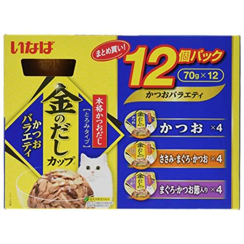 いなば 金のだしカップ かつおバラエティパック 70g×12個