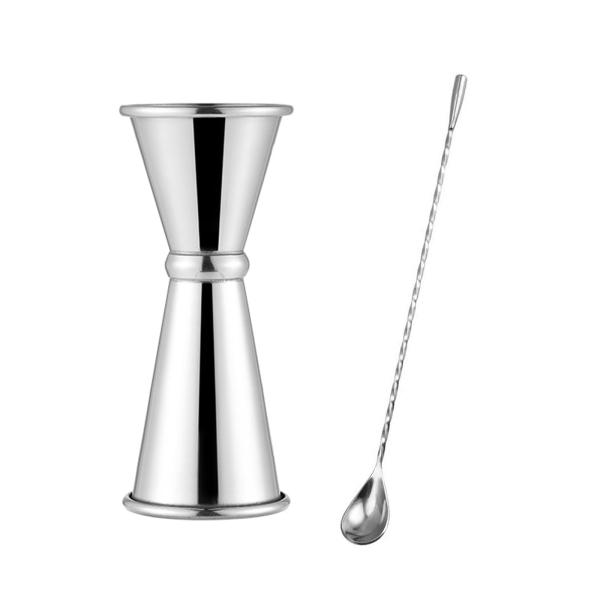 BTtime 30ml/45ml ジガーカップ 2点セット 目盛り付き オンスカップ ステンレス鋼 ...