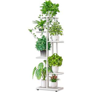 QINNKJIA プランタースタンド フラワースタンド ガーデンラック 鉢スタンド アイアン 植木鉢 棚 シェルフ 花台 収納 玄関 飾り 収納