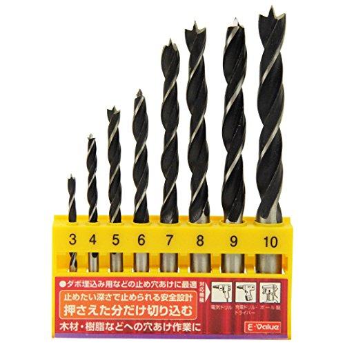 イーバリューE-Value 木工用ドリルセット EDS-2 8PCS