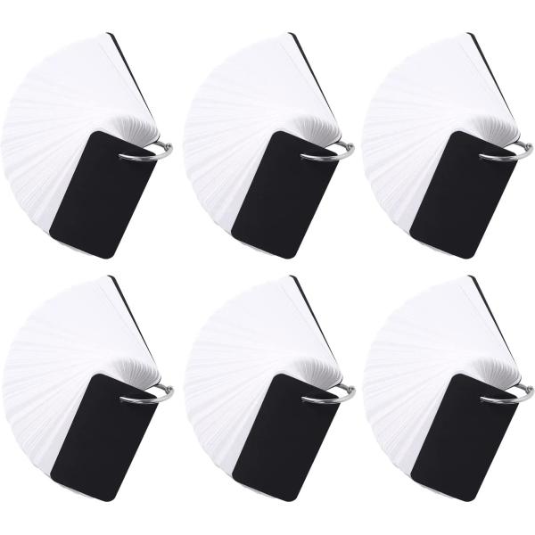 単語帳 暗記カード 大きめ 600枚 単語カード リング 英語 中学 暗記帳 ブラック