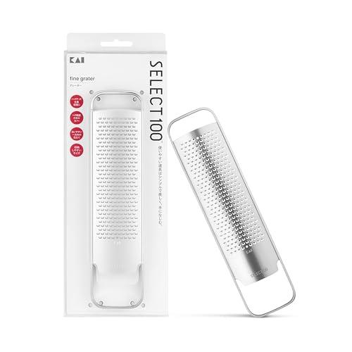 貝印 KAI チーズグレーター SELECT100 おろし器 にんにく ヘラ カバー付 DH3149
