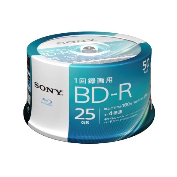 ソニー ブルーレイディスク BD-R 25GB 1枚あたり地デジ約3時間 1回録画用 50枚入り 4...
