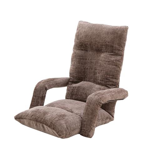 WAVV 座椅子 肘掛け付き ハイバック 座いす リビングチェア 18段階調節 ひじ掛け座椅子 折り...