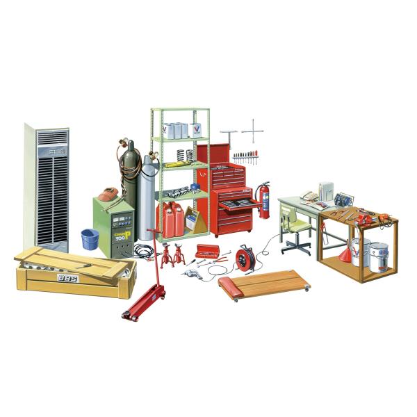 フジミ模型 1/24 ガレージ＆ツールシリーズNo.1 ガレージ GT-1