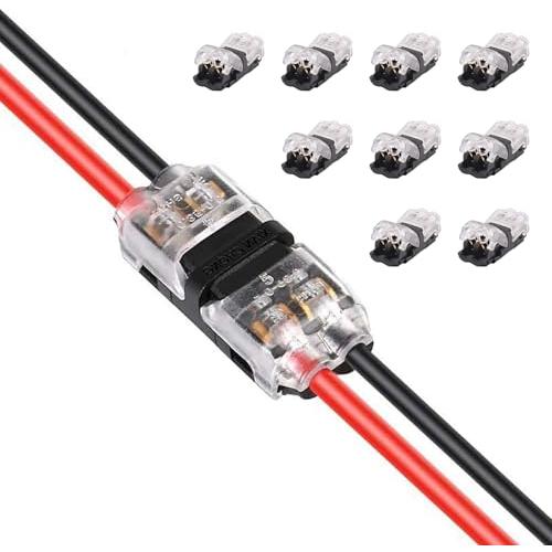 サムコス 2ピン配線コネクター 配線分岐コネクター 簡易クイック配線取り付け 防水 車 オートバイく...