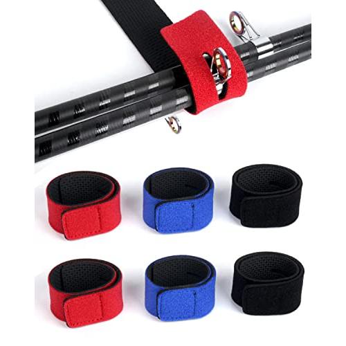 YFFSFDC ロッドベルト 釣り竿バンド 釣り 保護ベルト 釣りロッドベルト 釣り竿用結びバンド ...