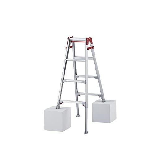 長谷川工業Hasegawa 脚部伸縮式はしご兼用脚立ワンタッチバー付 4段 RYZ-12c 1.02...