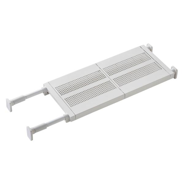 HEIAN SHINDO つっぱり棚 強力タイプ フラットメッシュ マットホワイト 取付幅65~95...