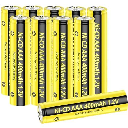 PKCELL 単4形充電池 1.2V ニカド充電池 NICD AAA 400mAh 安定した充電、強...