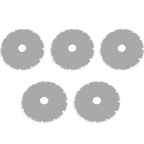 Wolfride ロータリーカッター替刃直径28ミリ 円形刃 点線 カッター 5枚入り マルカッター...