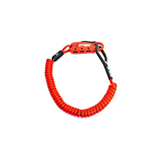 クロップスcrops 形状記憶ケーブル 自転車ロック Q-BIRO キューバイロ | 2mmダブル×...