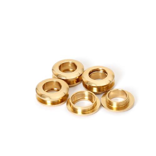 鳩目 両面ハトメ 10mm 4個 真鍮製 ネジ式 レザークラフト DIY ハンドメイド パーツ アク...