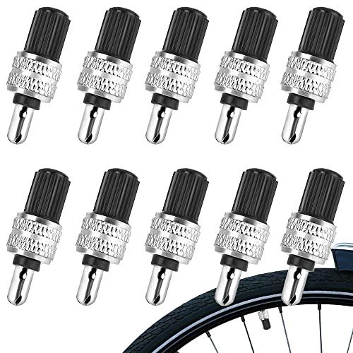 TBDBNR 自転車 空気長持ち バルブ 10個セット バルブコア バルブ 変換 英式 交換簡単 自...