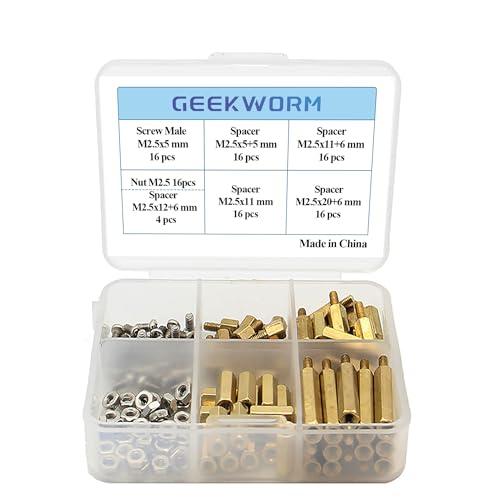 Geekworm Raspberry pi インストールツール M2.5シリーズ 六角真鍮スペーサー...