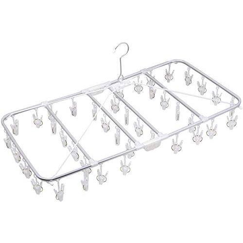 オーエ 洗濯 物干し ホワイト 40ピンチ 約39×73.5×35cm アルモア ジャンボ 角 ハン...