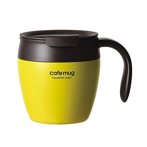 パール金属 マグカップ パンプキンイエロー 330ml 真空蓋付 カフェマグアンティーク HB-40...