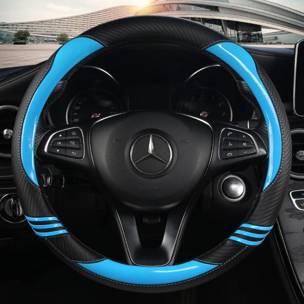 TATACLEA ハンドルカバー 軽自動車 普通車 多車種適応 車内装 O型 38cm 通気性よし ...