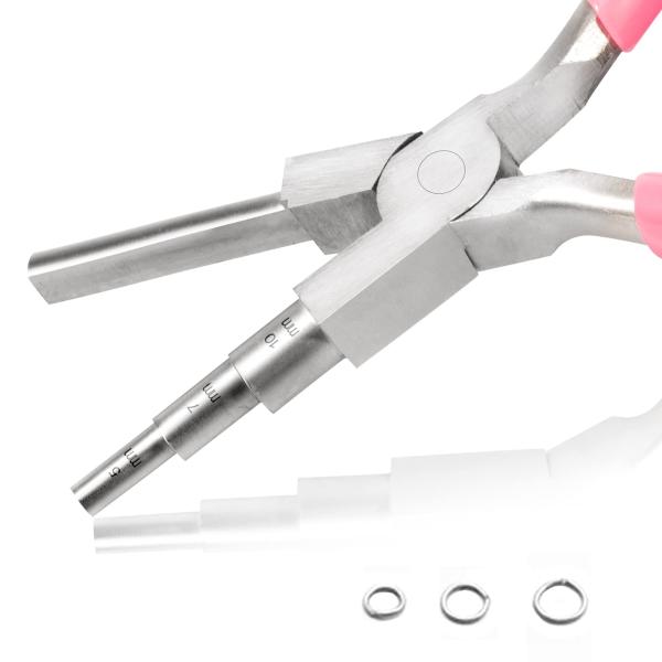 LEONTOOL 3 in 1 ワイヤーループペンチ 丸ペンチ ラウンドノーズプライヤー 5mm 7...