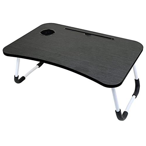 トレードワン 折りたたみガジェットテーブル ブラック ベット リモートワーク コンパクト 耐荷重10...
