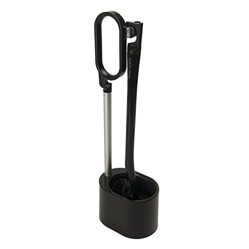 日本クリンテック Ka:z Clean トイレブラシ＆スタンド BK ブラック 幅9.5cm 全長4...