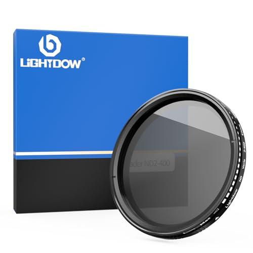 Lightdow 67mm ND2-ND400 可変式 NDフィルター 光学ガラス 撥水 汚れ防止 ...