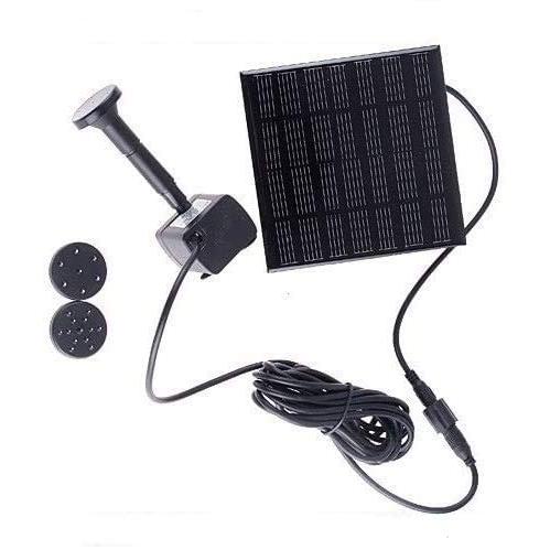 ソーラーミニ噴水スペシャルセット お庭のプチ噴水つくりに最適。a242 ブラック