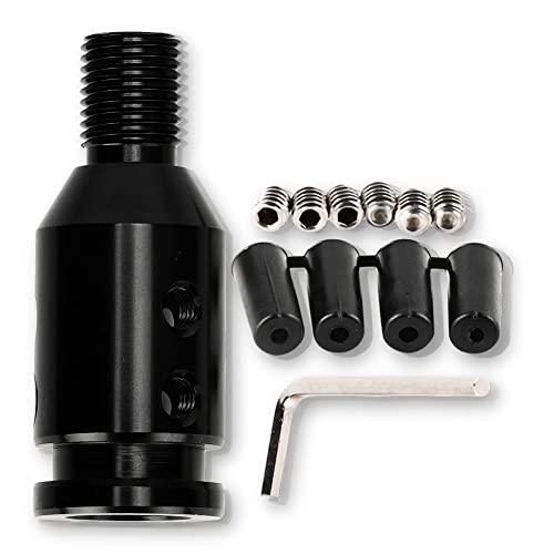 Gorgeri シフトノブ 変換、12x1.25 ネジ無しシフター用ユニバーサルカーシフトノブアダプ...