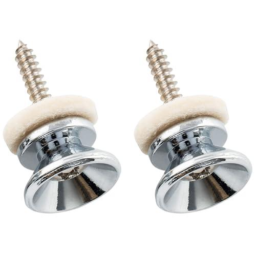 Musiclily Pro 14mmスチール製ギターストラップピン フェンダータイプ ストラップボタ...