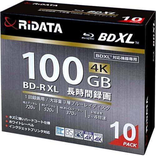 ・RiDATA （ライデータ） 1回録画用 片面3層 2-4倍速 ブルーレイディスク ホワイトプリン...