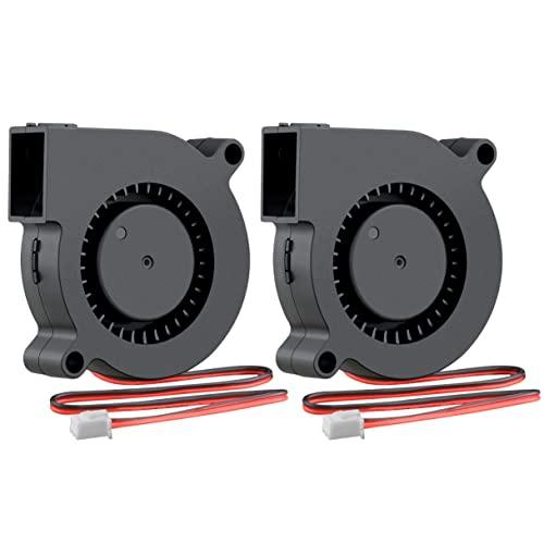 GDSTIME 2PCS 50mm x 15mm 24V DC 冷却ファン 小型換気扇 送風機 遠心...