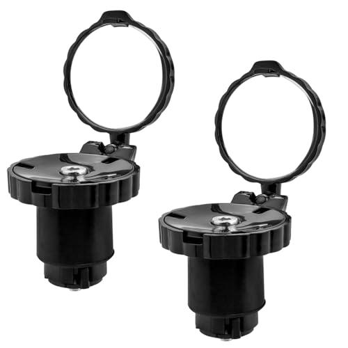 Wolfride 自転車バックミラー 自転車 バーエンドミラー 360度回転可能 広視野角 丸型 凸...